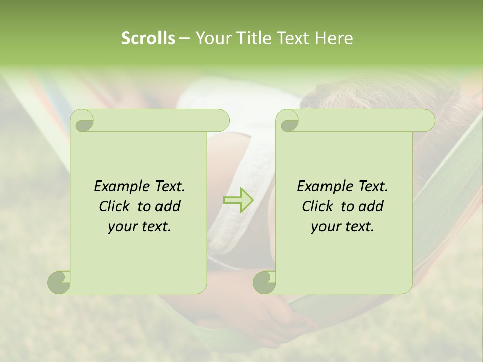 Resort Nature Female PowerPoint Template