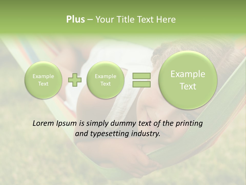 Resort Nature Female PowerPoint Template