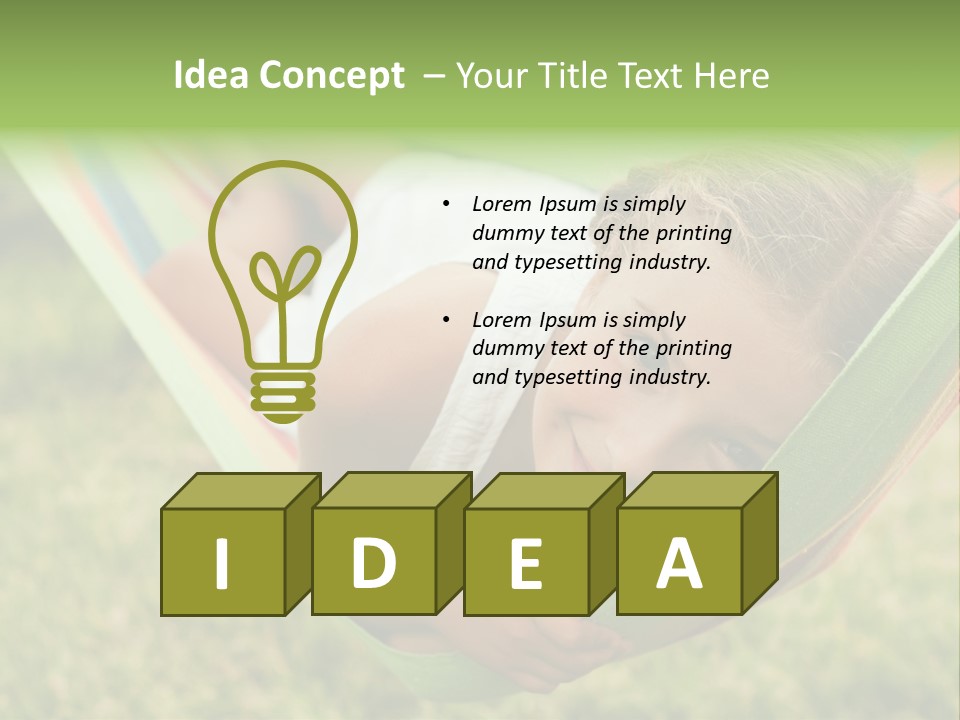 Resort Nature Female PowerPoint Template