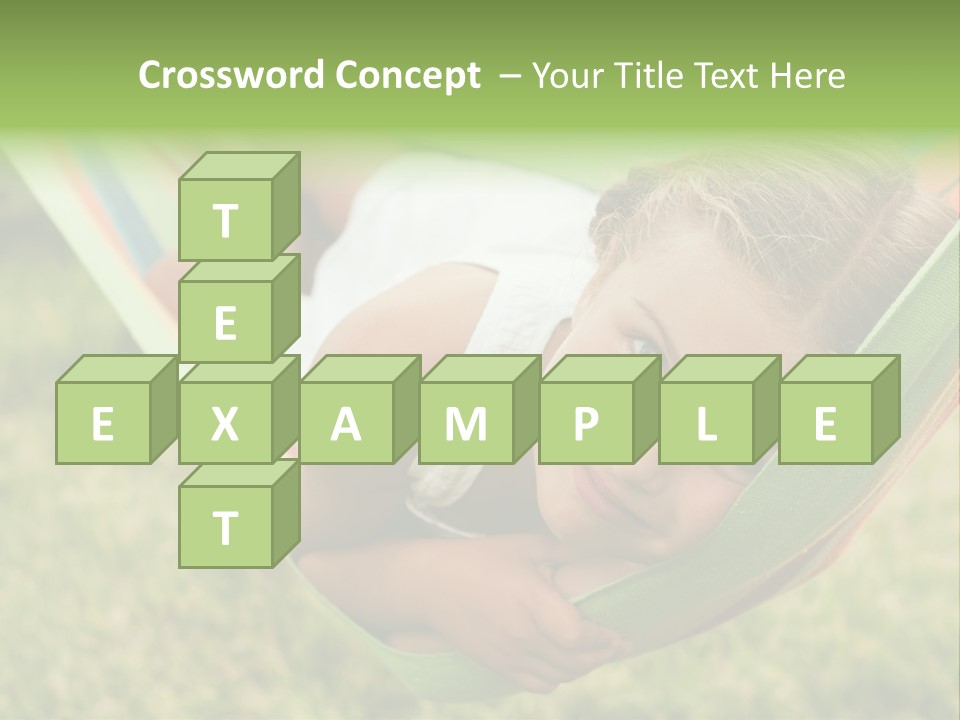 Resort Nature Female PowerPoint Template