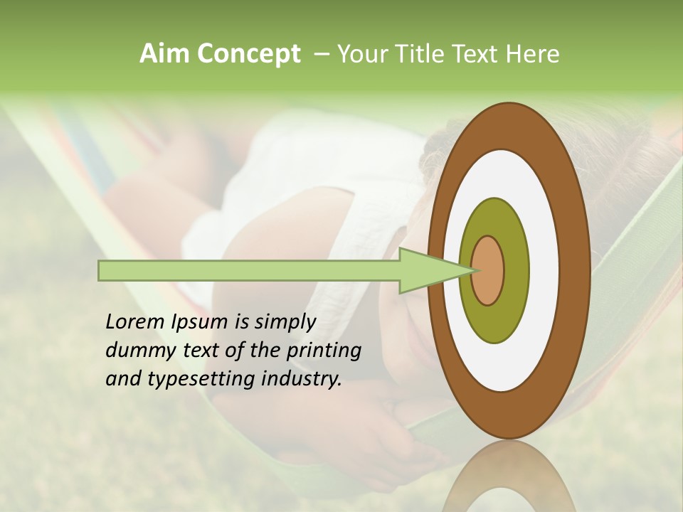 Resort Nature Female PowerPoint Template