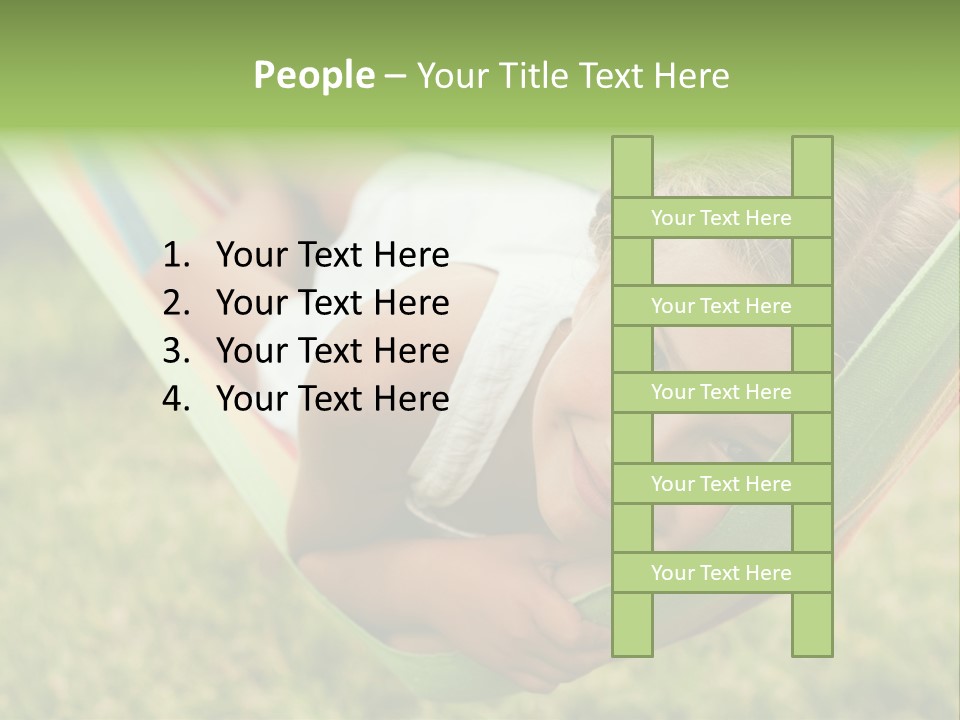 Resort Nature Female PowerPoint Template