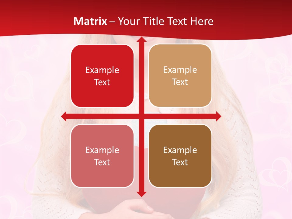 Greeting Blond Love PowerPoint Template