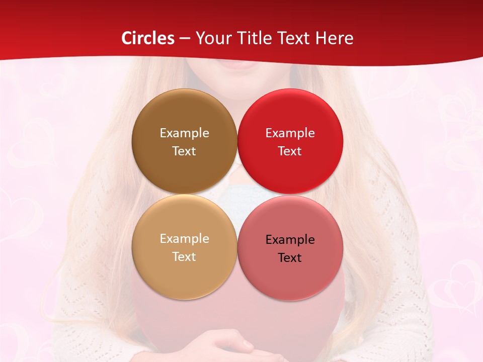 Greeting Blond Love PowerPoint Template