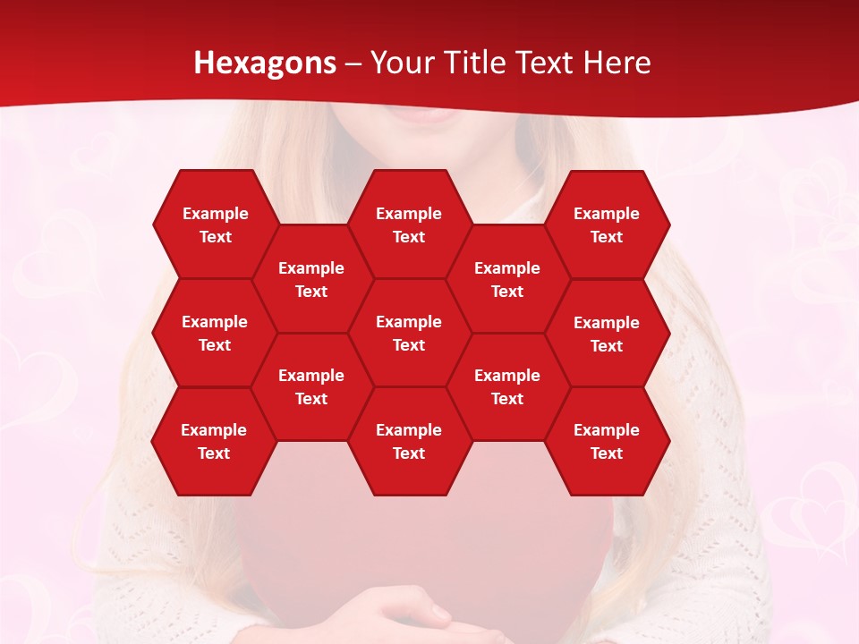 Greeting Blond Love PowerPoint Template