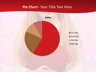 Greeting Blond Love PowerPoint Template