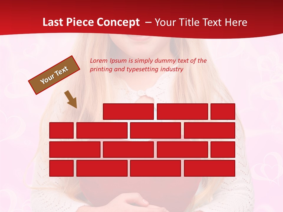 Greeting Blond Love PowerPoint Template