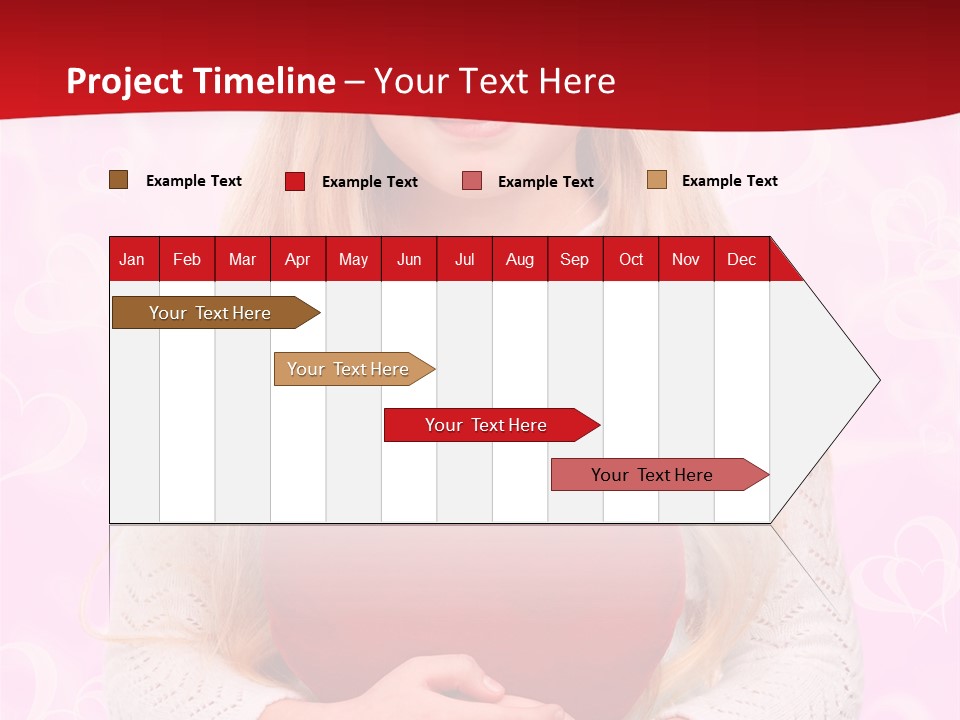 Greeting Blond Love PowerPoint Template