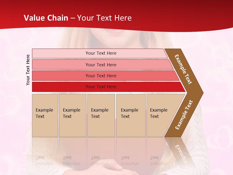 Greeting Blond Love PowerPoint Template