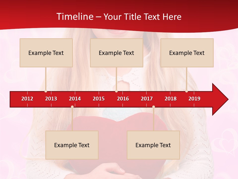 Greeting Blond Love PowerPoint Template