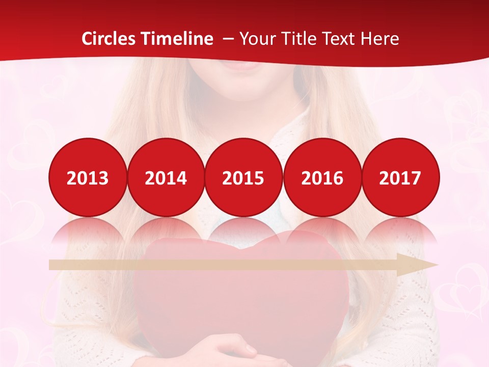 Greeting Blond Love PowerPoint Template