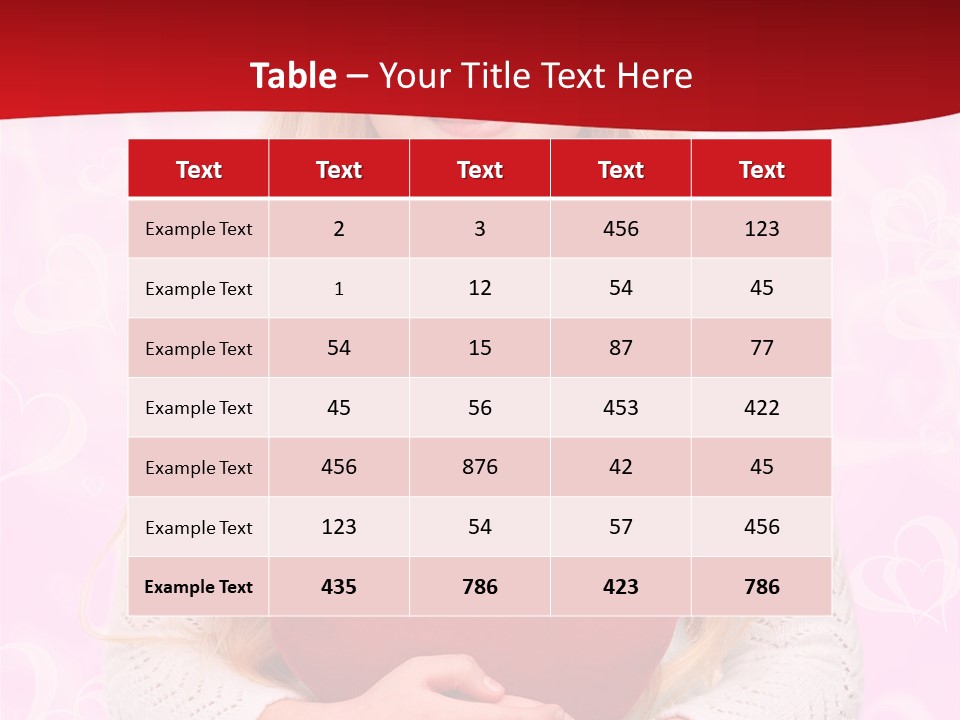 Greeting Blond Love PowerPoint Template