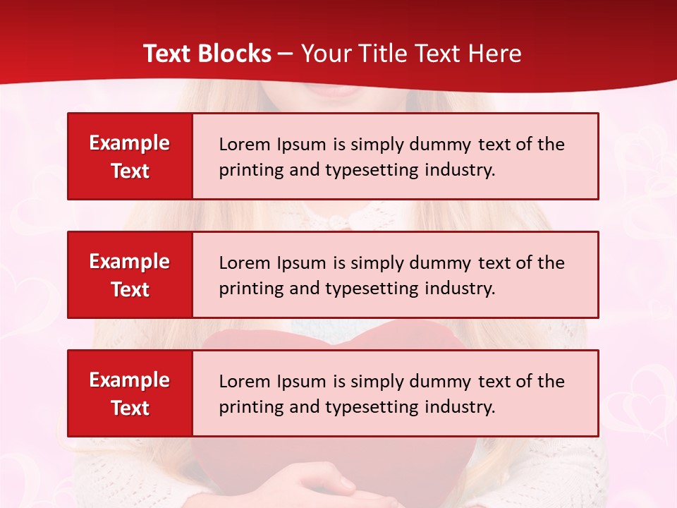 Greeting Blond Love PowerPoint Template