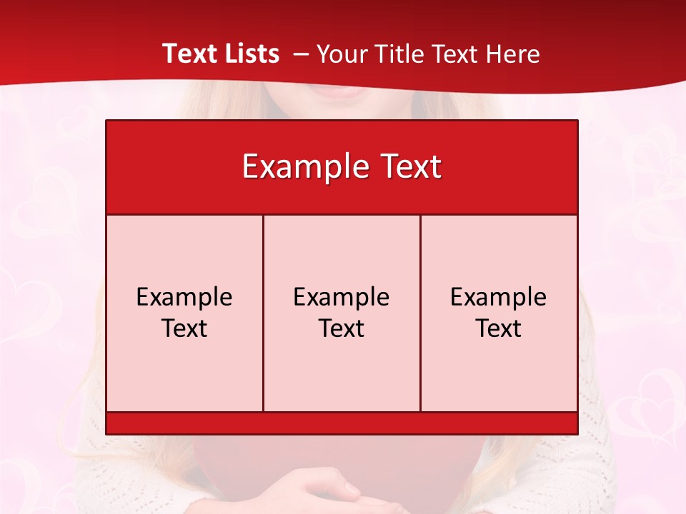 Greeting Blond Love PowerPoint Template