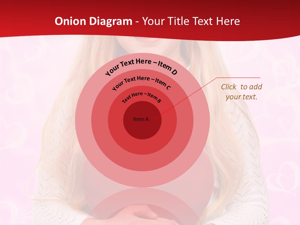 Greeting Blond Love PowerPoint Template