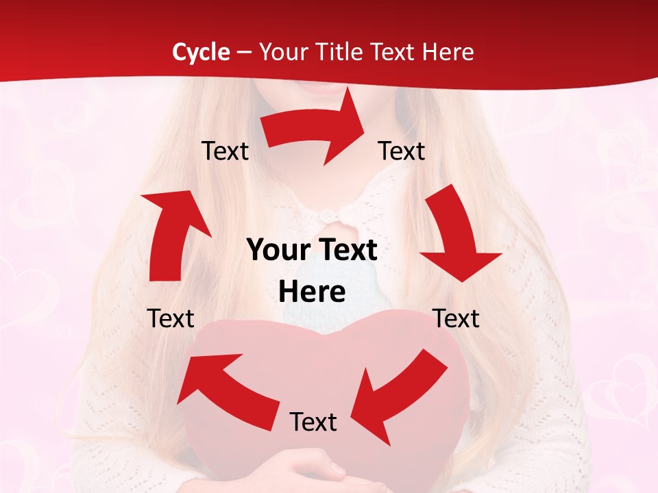 Greeting Blond Love PowerPoint Template