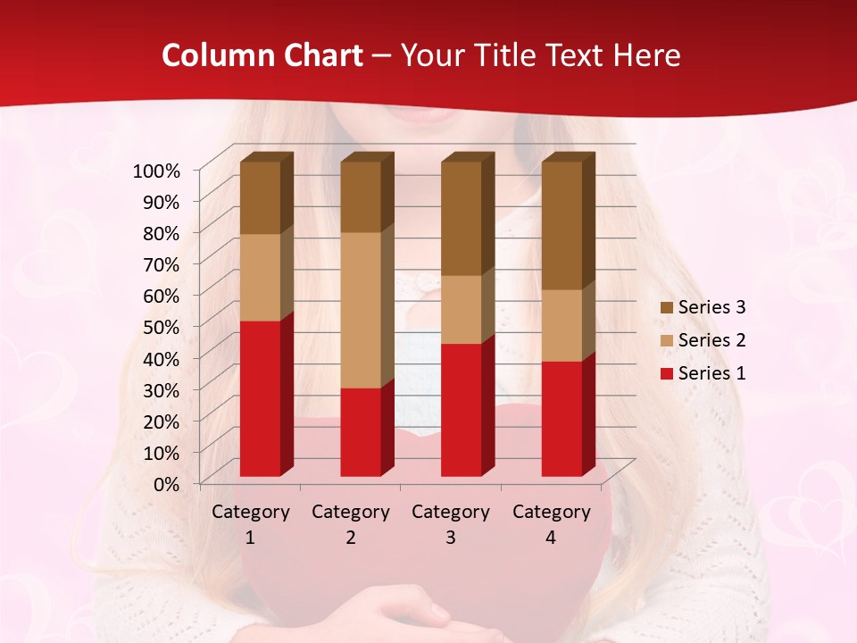 Greeting Blond Love PowerPoint Template