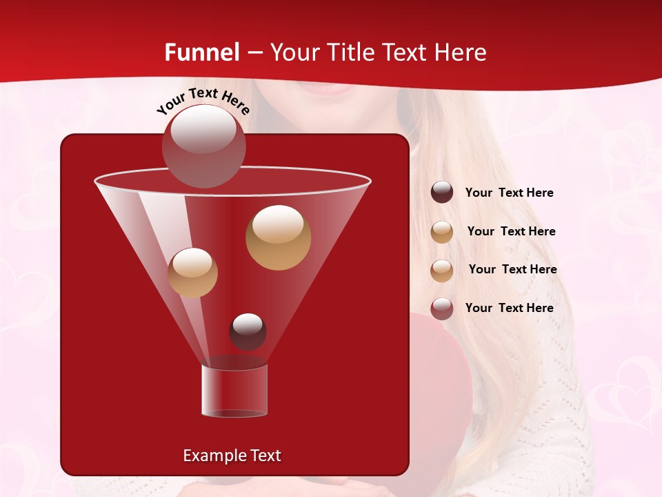 Greeting Blond Love PowerPoint Template