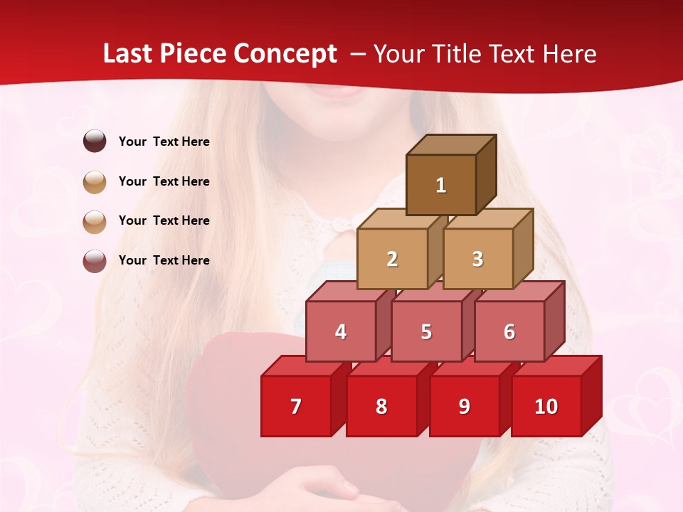 Greeting Blond Love PowerPoint Template