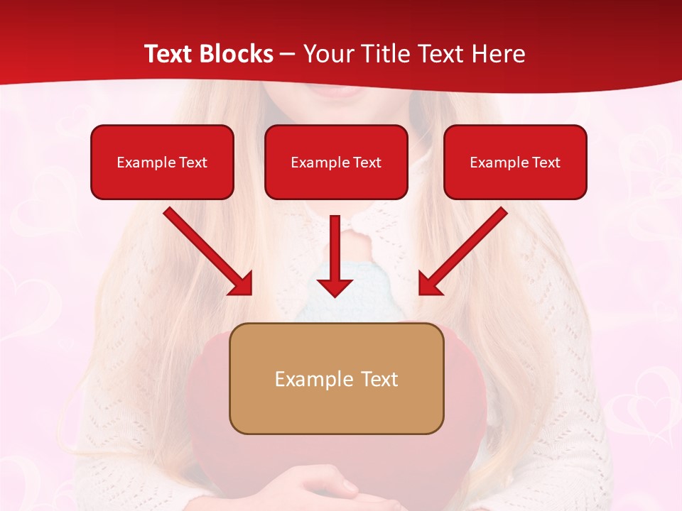 Greeting Blond Love PowerPoint Template