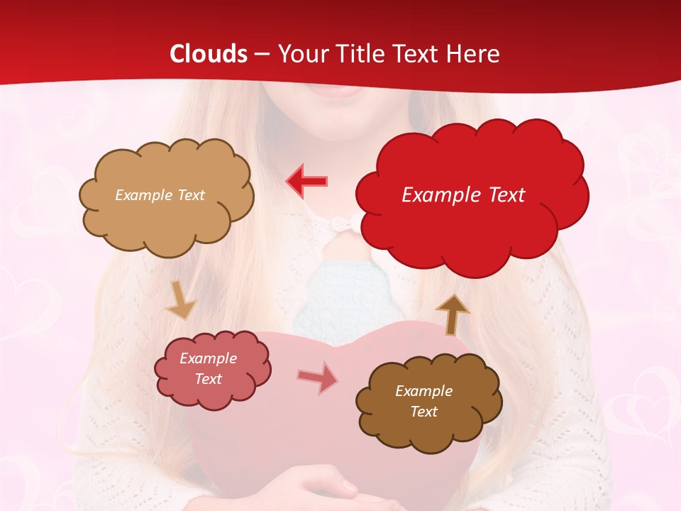 Greeting Blond Love PowerPoint Template