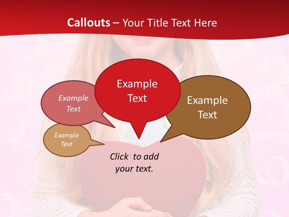 Greeting Blond Love PowerPoint Template