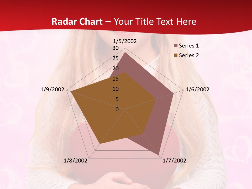 Greeting Blond Love PowerPoint Template