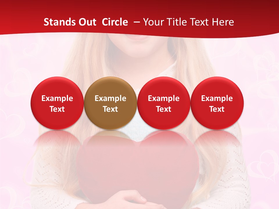 Greeting Blond Love PowerPoint Template