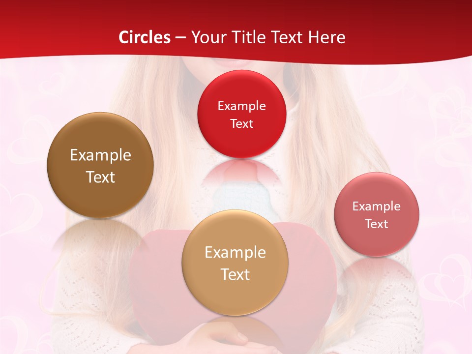 Greeting Blond Love PowerPoint Template