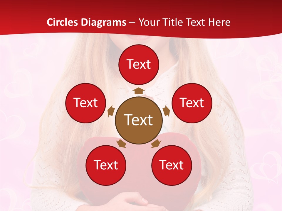 Greeting Blond Love PowerPoint Template