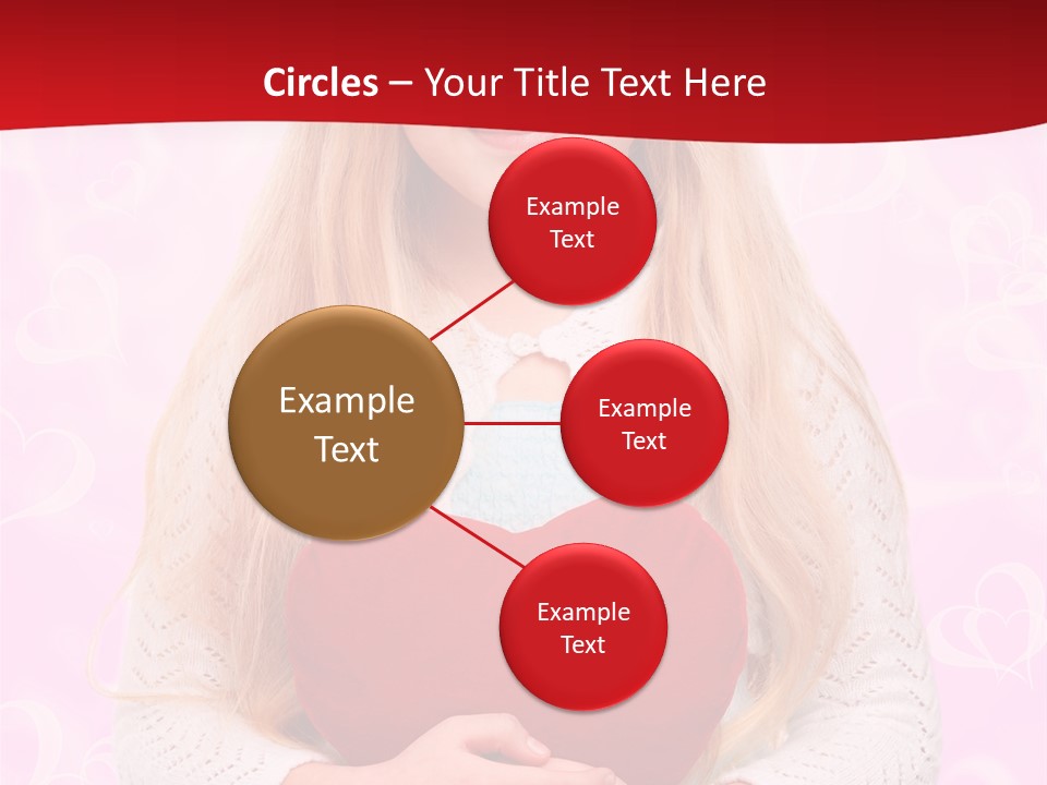 Greeting Blond Love PowerPoint Template