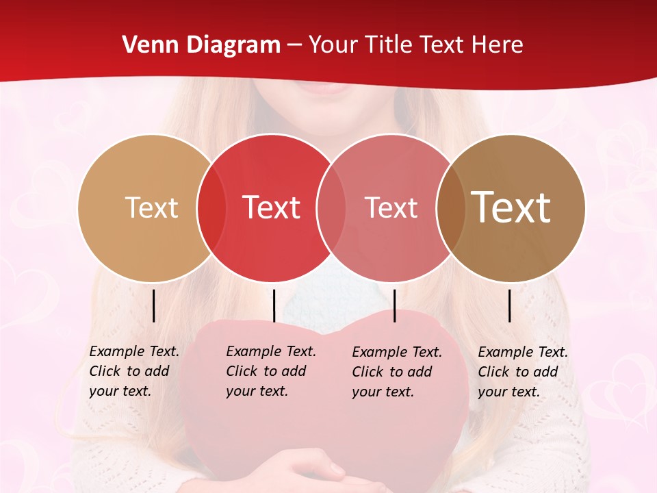 Greeting Blond Love PowerPoint Template