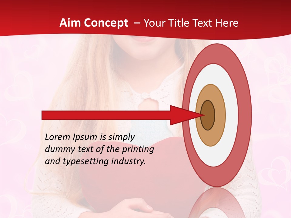 Greeting Blond Love PowerPoint Template