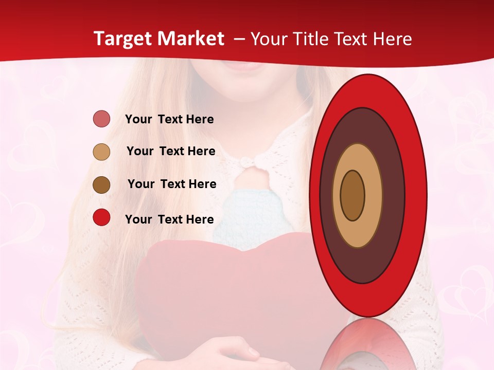 Greeting Blond Love PowerPoint Template