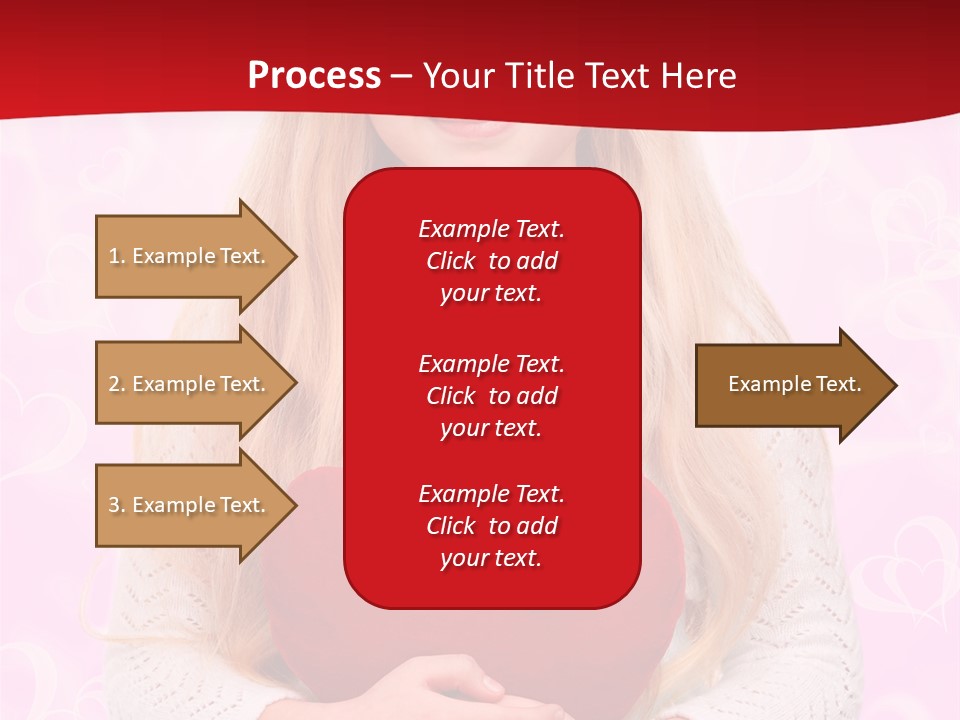 Greeting Blond Love PowerPoint Template