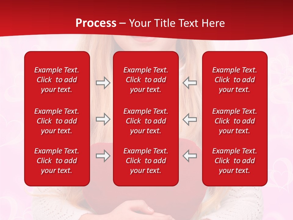 Greeting Blond Love PowerPoint Template