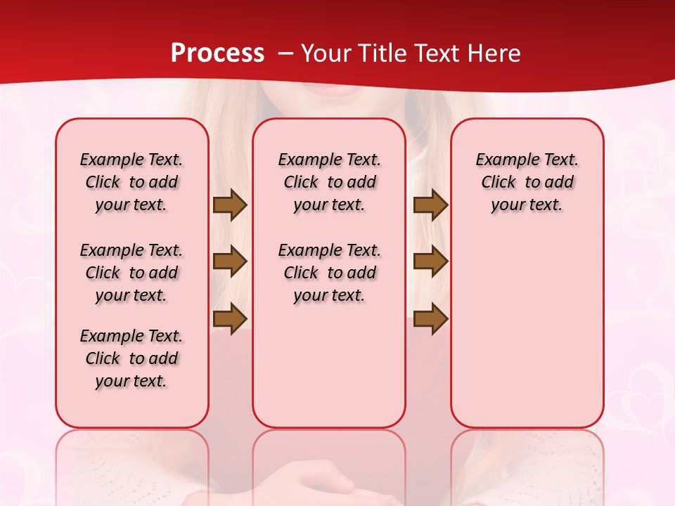 Greeting Blond Love PowerPoint Template