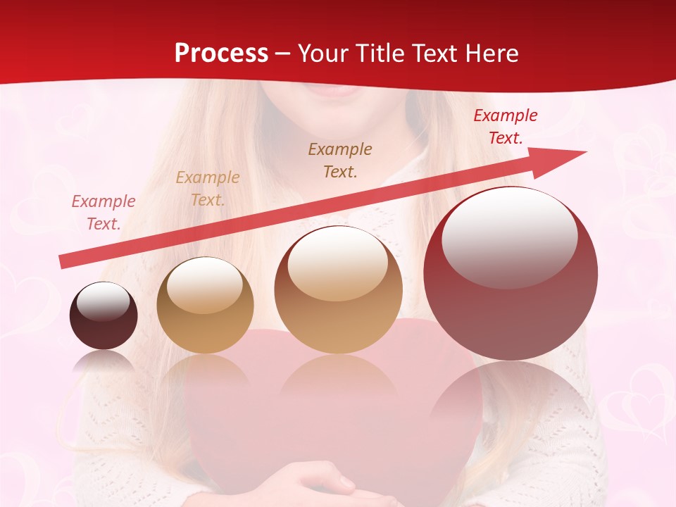 Greeting Blond Love PowerPoint Template