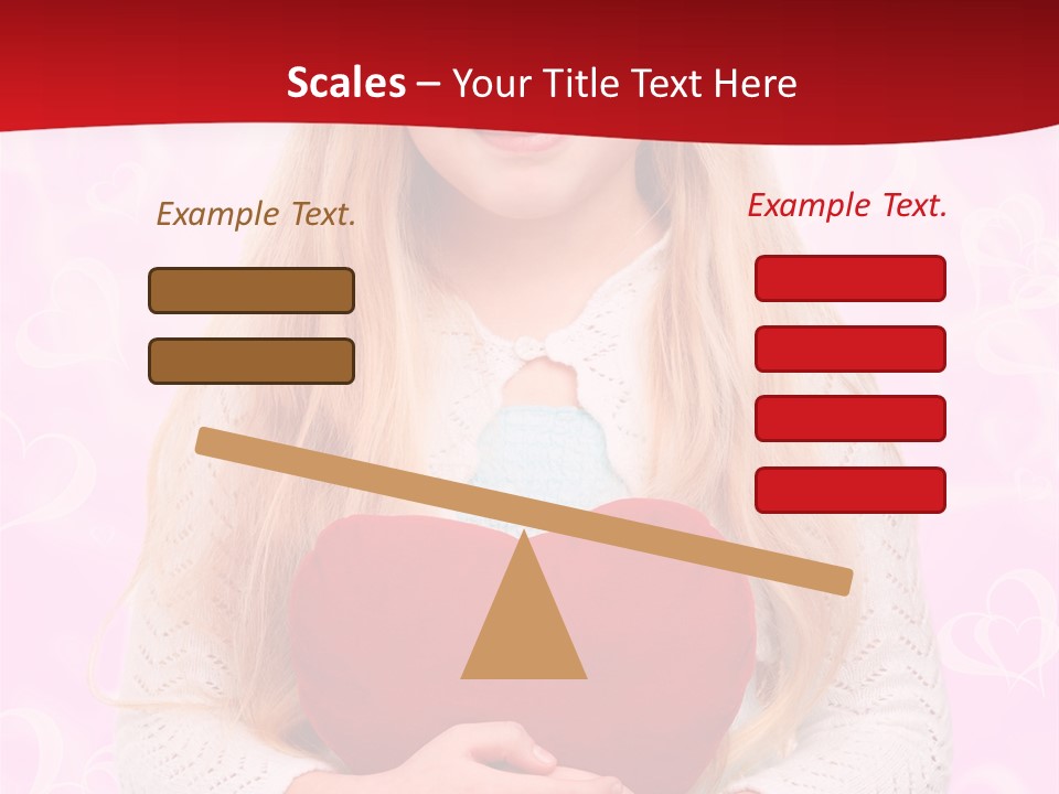 Greeting Blond Love PowerPoint Template