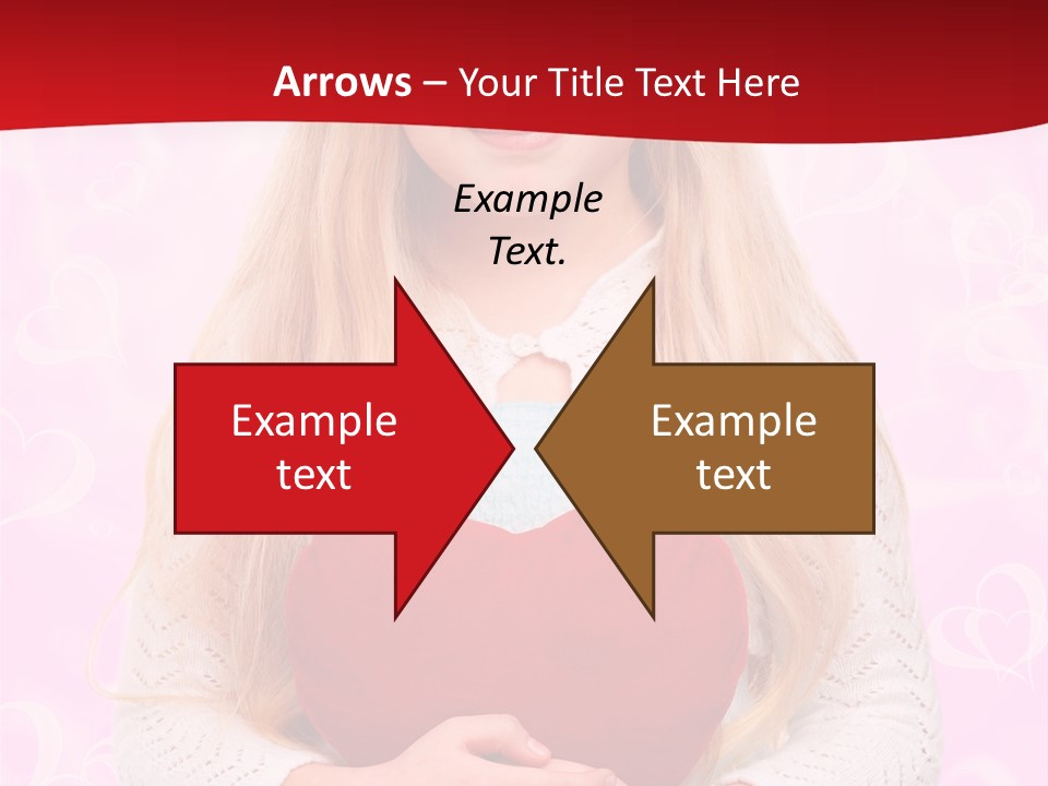 Greeting Blond Love PowerPoint Template