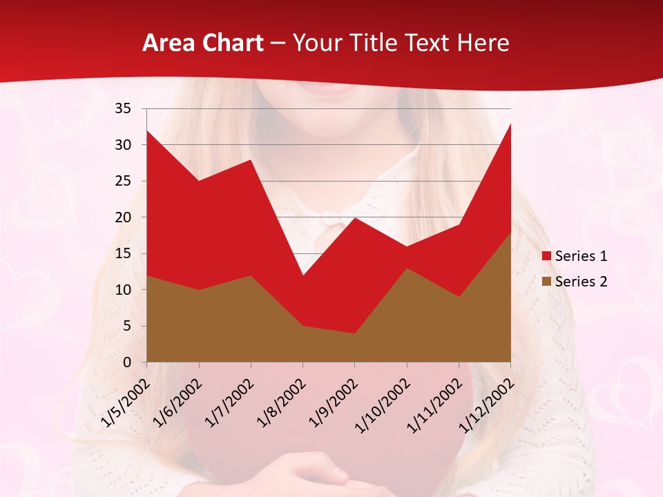 Greeting Blond Love PowerPoint Template
