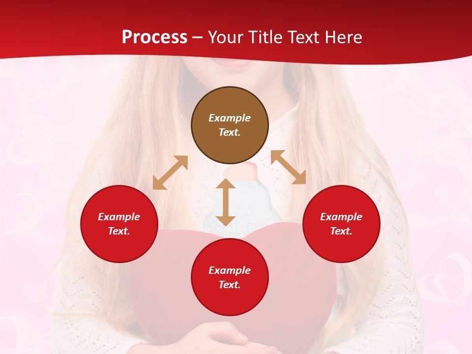 Greeting Blond Love PowerPoint Template