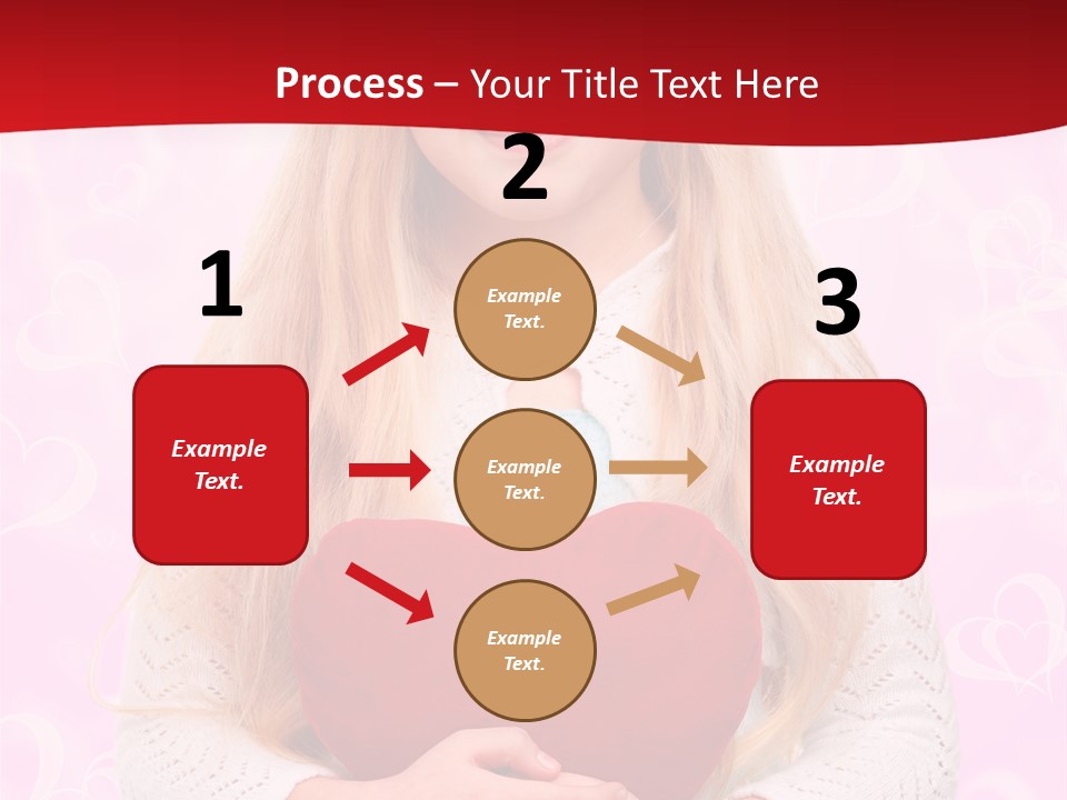 Greeting Blond Love PowerPoint Template