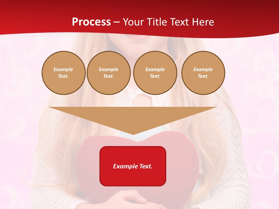 Greeting Blond Love PowerPoint Template