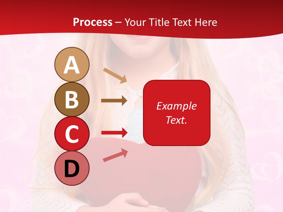 Greeting Blond Love PowerPoint Template