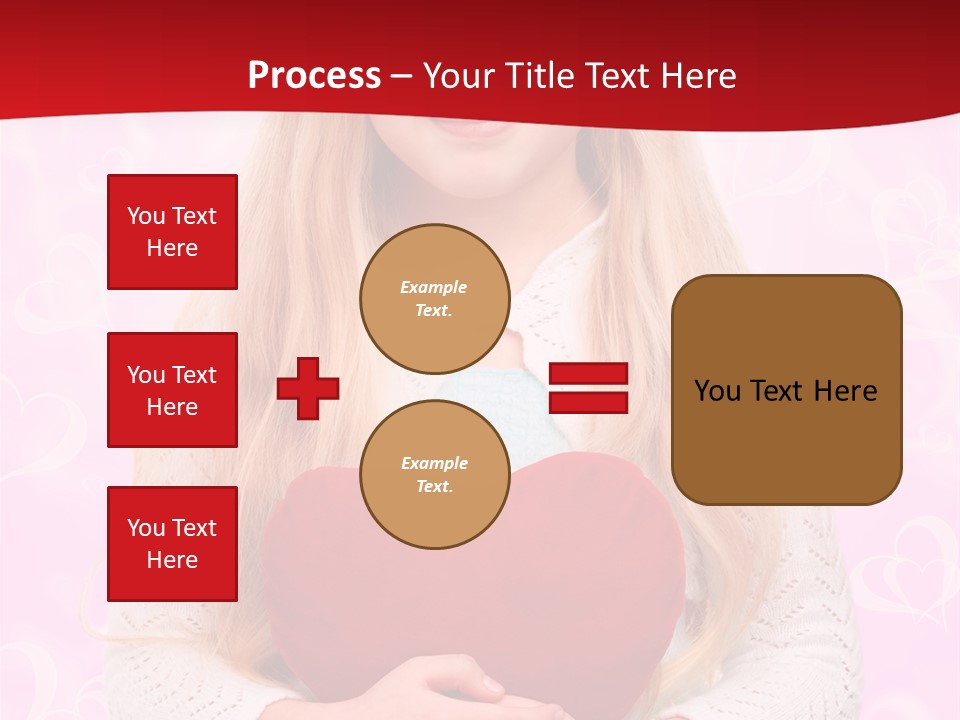 Greeting Blond Love PowerPoint Template