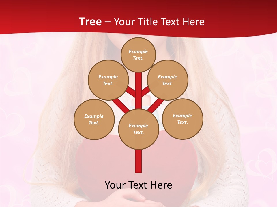 Greeting Blond Love PowerPoint Template