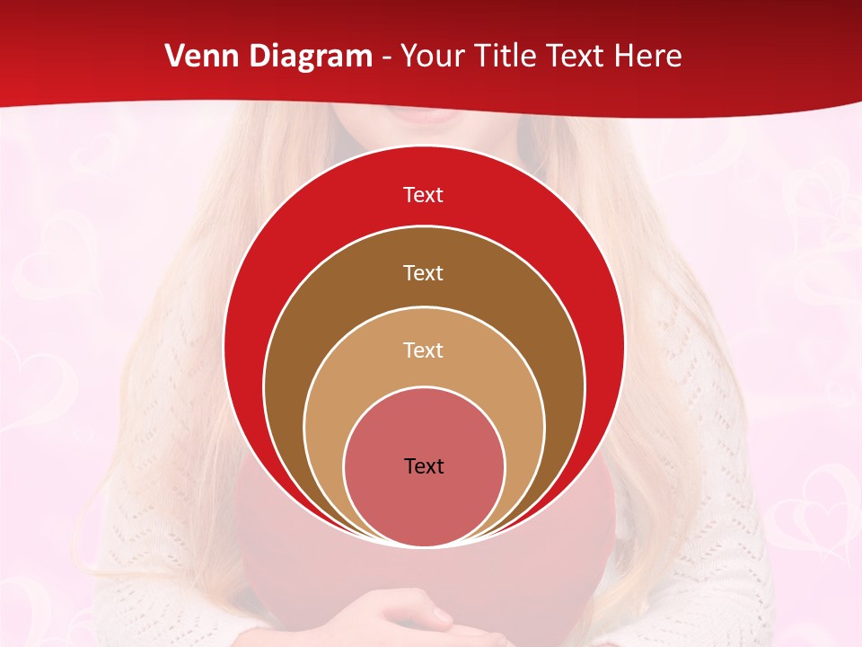 Greeting Blond Love PowerPoint Template