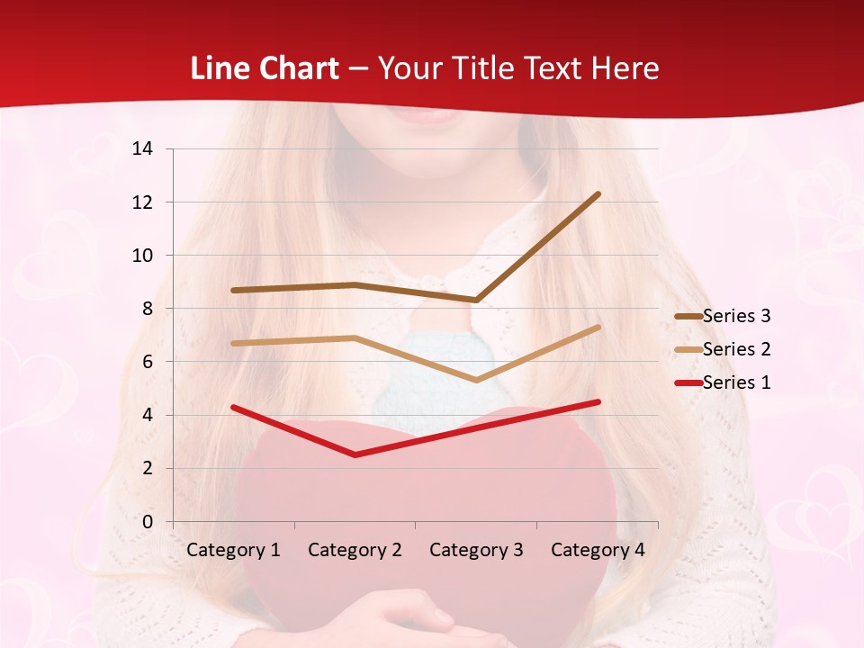 Greeting Blond Love PowerPoint Template