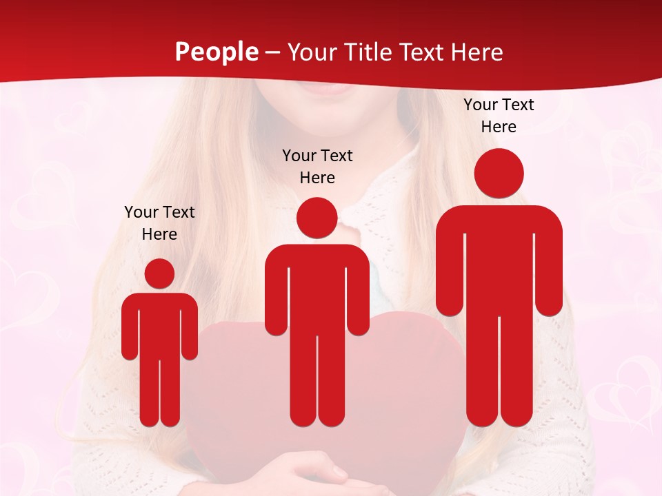 Greeting Blond Love PowerPoint Template